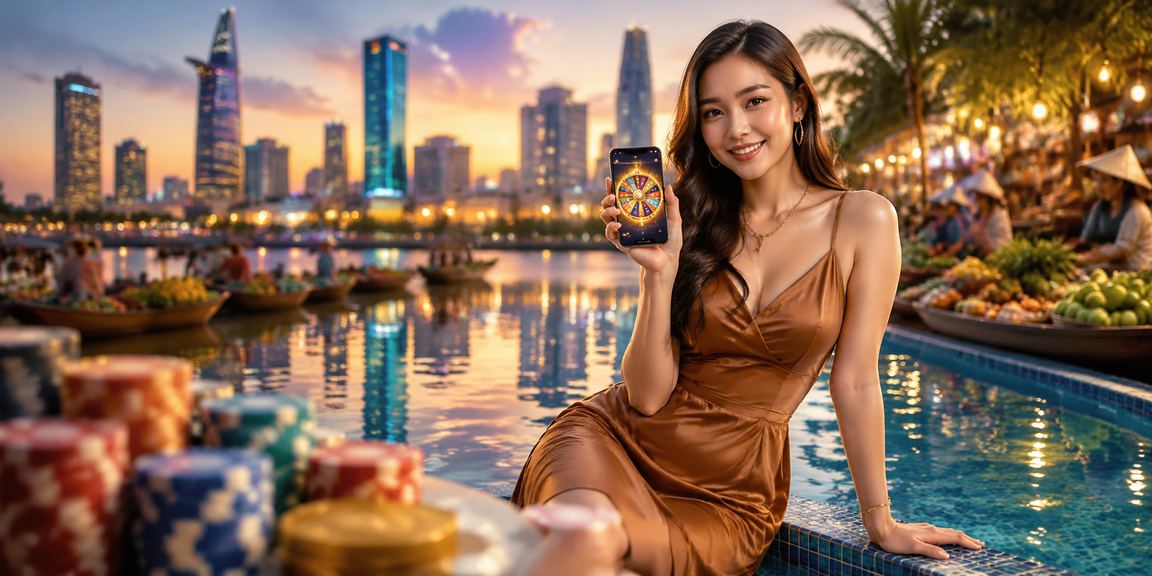 Người dùng miền Tây xem thông tin roulette trên điện thoại tại quán cà phê