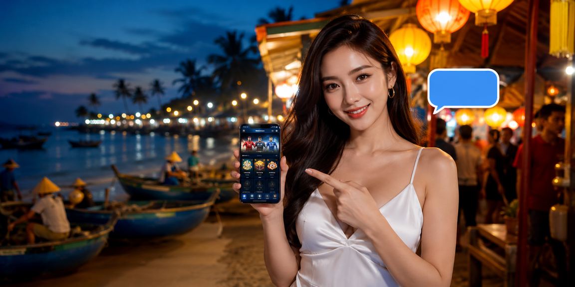 Truy cập k87 trên điện thoại tại chợ đêm Mũi Né với thông tin thanh toán